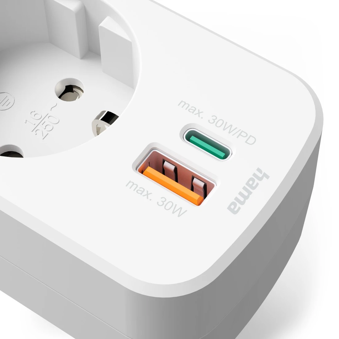 hama Steckdose mit USB-Anschluss, 1 St.