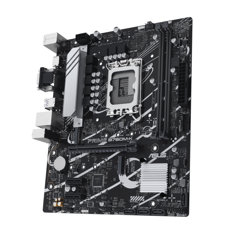 ASUS PRIME B760M-K LGA 1700 2xDDR5 microATX 4xSATA MB 1xHDMI 2.1 1xD-Sub 2xM.2