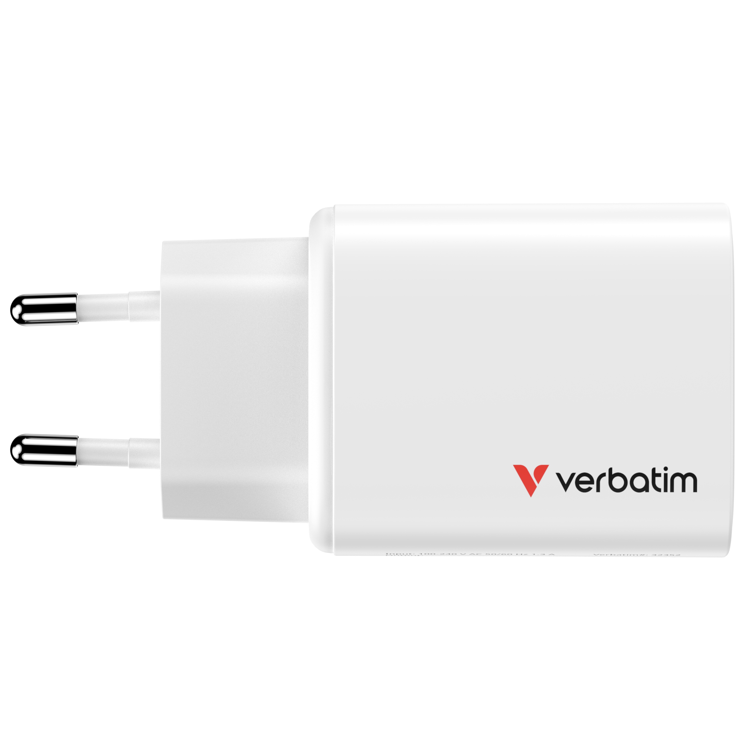 Verbatim GaN III Essentials Charger 3 Port 65W USB-A/C white