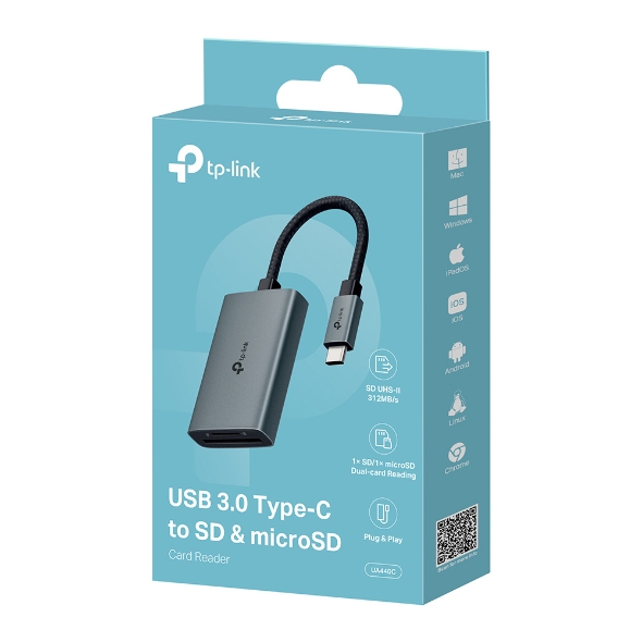 USB-C TO SD MICROSD ADAPTER 1XSD 1X MICROSD SUPPORT UHS-II