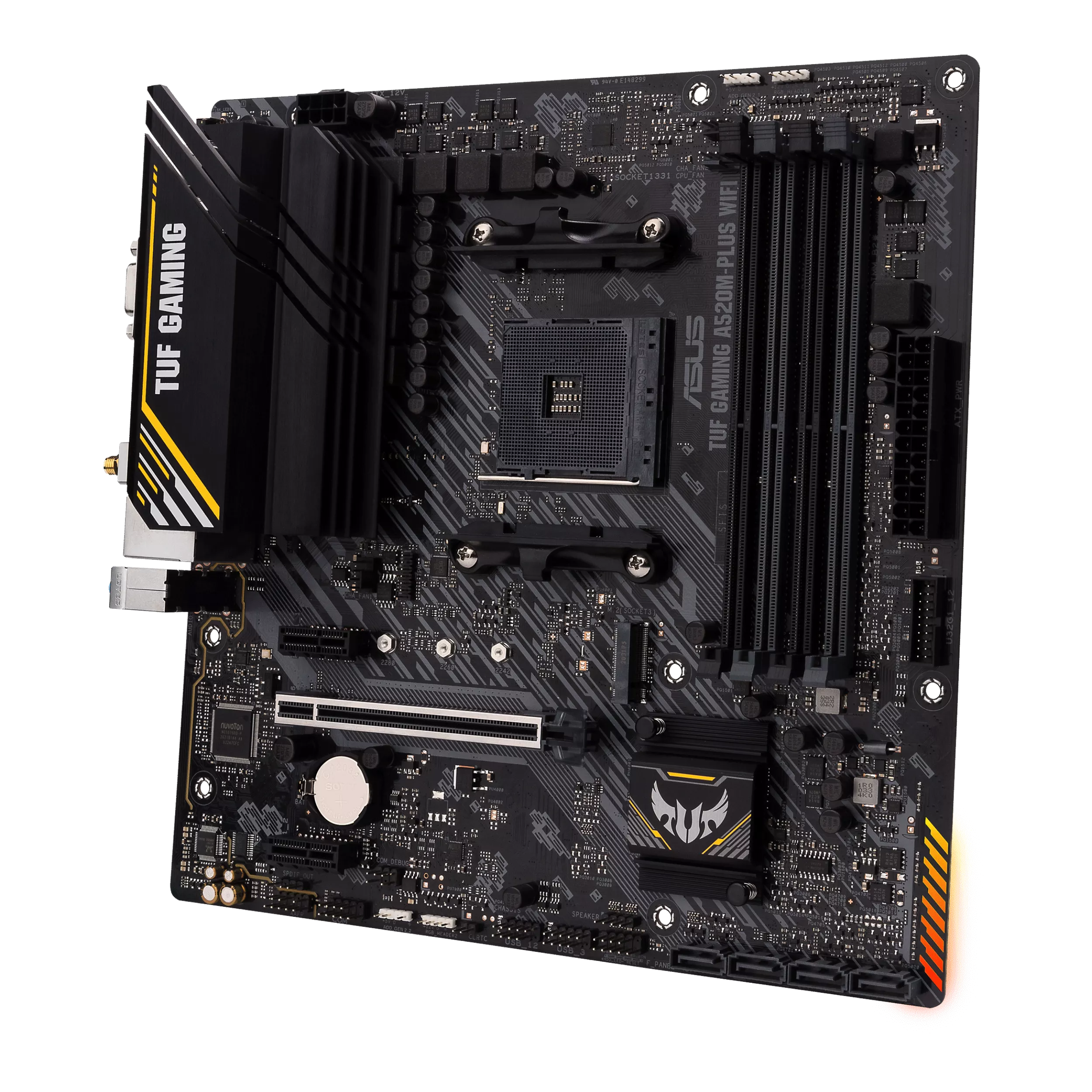 ASUS TUF GAMING A520M-PLUS WIFI (AMD,AM4,DDR4,mATX)