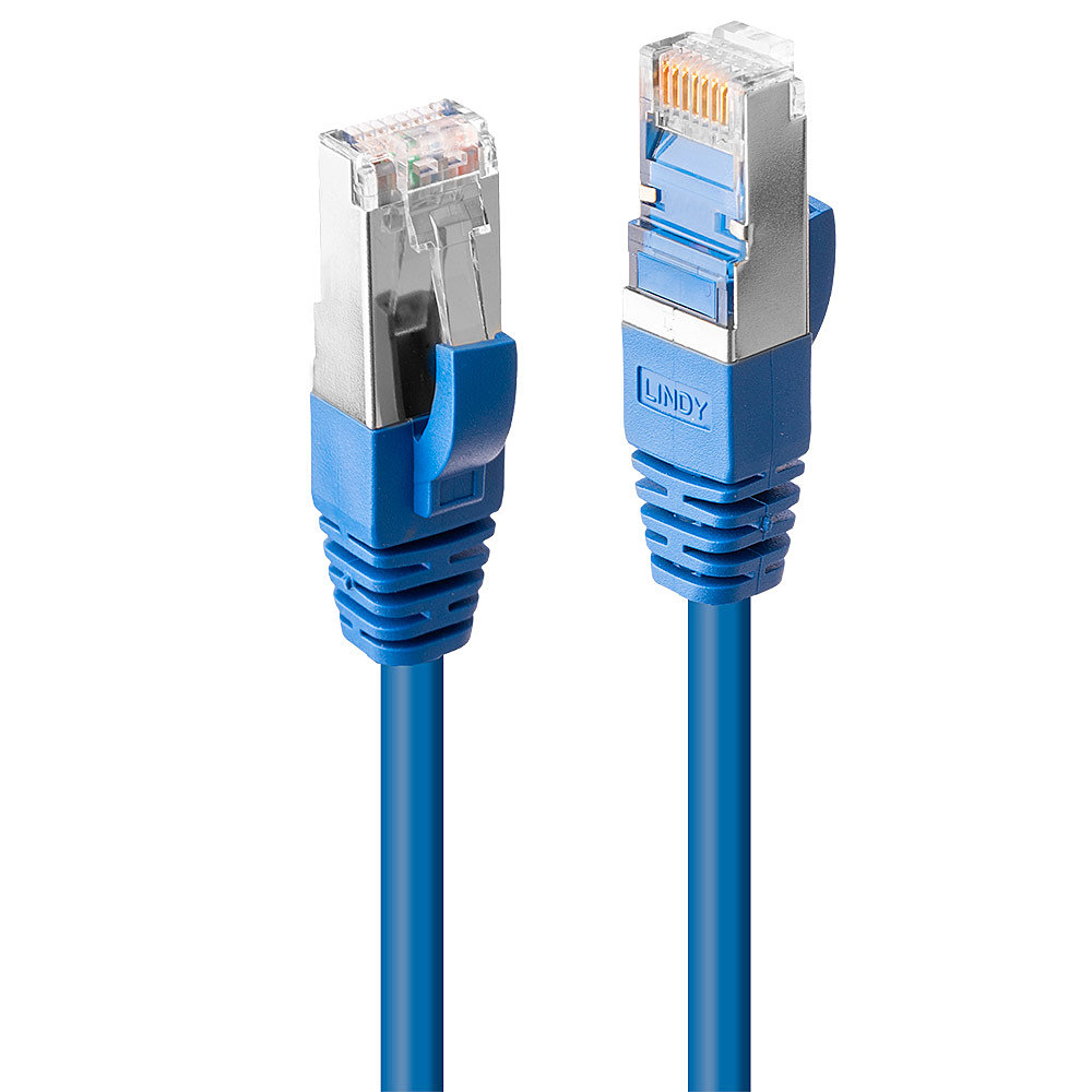 LINDY Patchkabel Cat6 SSTP / S/FTP PIMF blau 0.50m