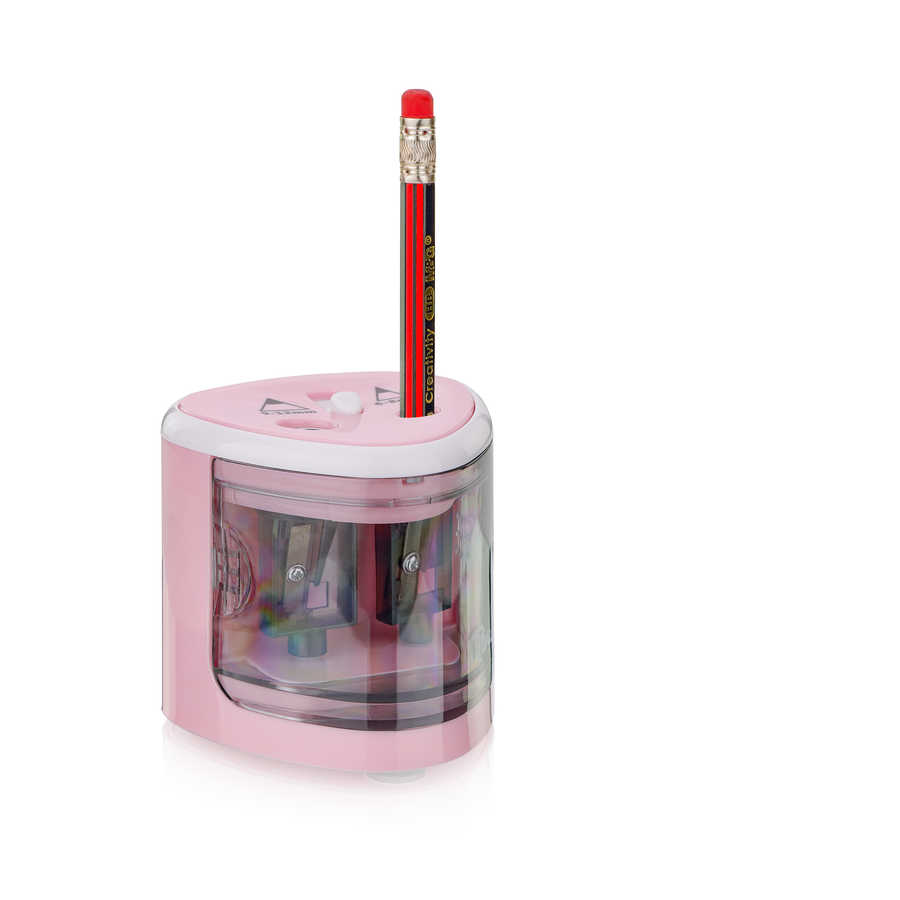 Peach Elektrischer Stiftspitzer PO102 universal pink