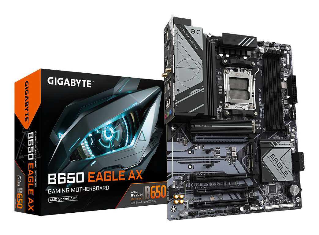 GIGABYTE B650 EAGLE AX AM5 4xDDR5 ATX HDMI DP WIFI USB MB