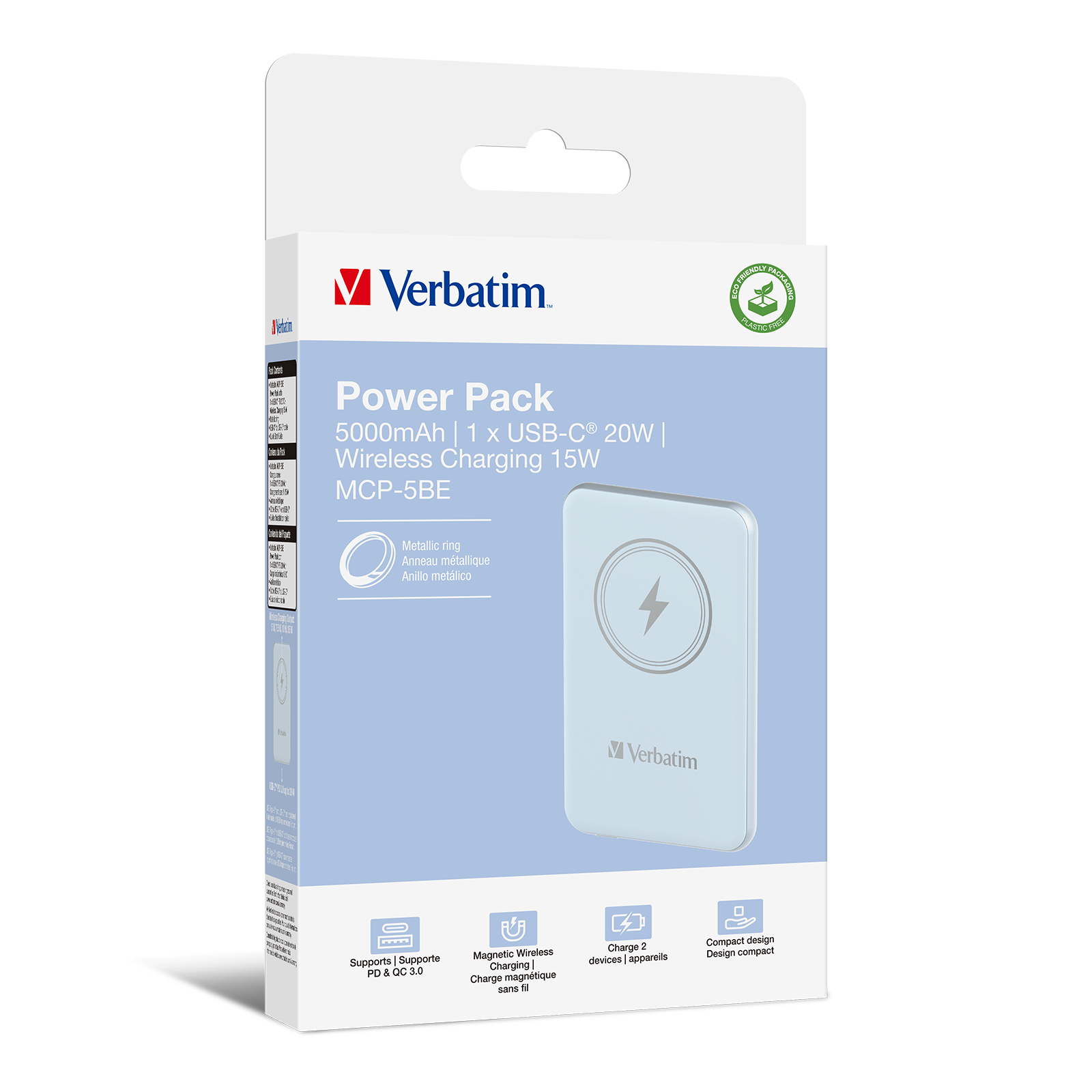 Wireless Powerbank Charge ''n'' Go 5.000mAh