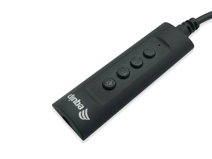 Equip Adapter USB-A-> 4-Pin 3.5mm St/Bu DAC +Button schwarz