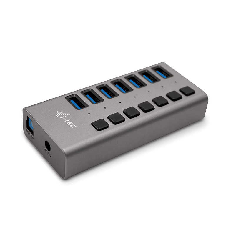 I-TEC USB 3.0 Charging HUB 7port port mit externem Netzadapter 36W 7x USB Ladeport fuer Tablets Notebooks Ultrabooks PC