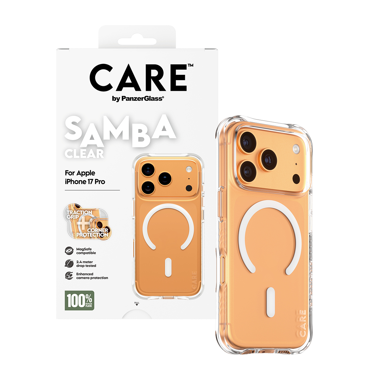 CARE BY FASHIONABLE CASE SAMBA W. WHITE MAGSAFE IPHONE 17 PRO