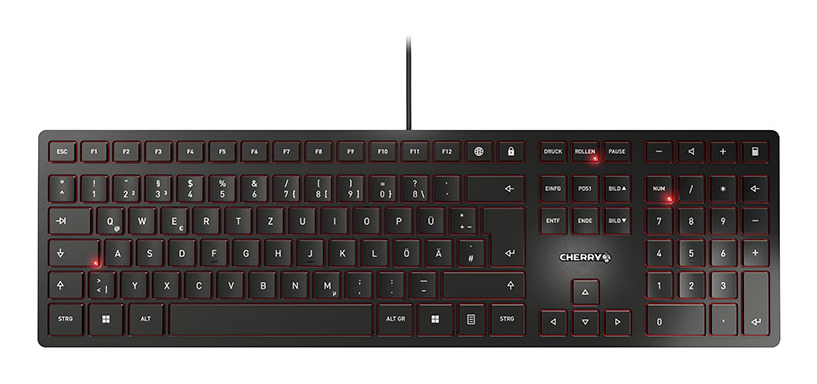 CHERRY KC 6000 SLIM Tastatur kabelgebunden schwarz
