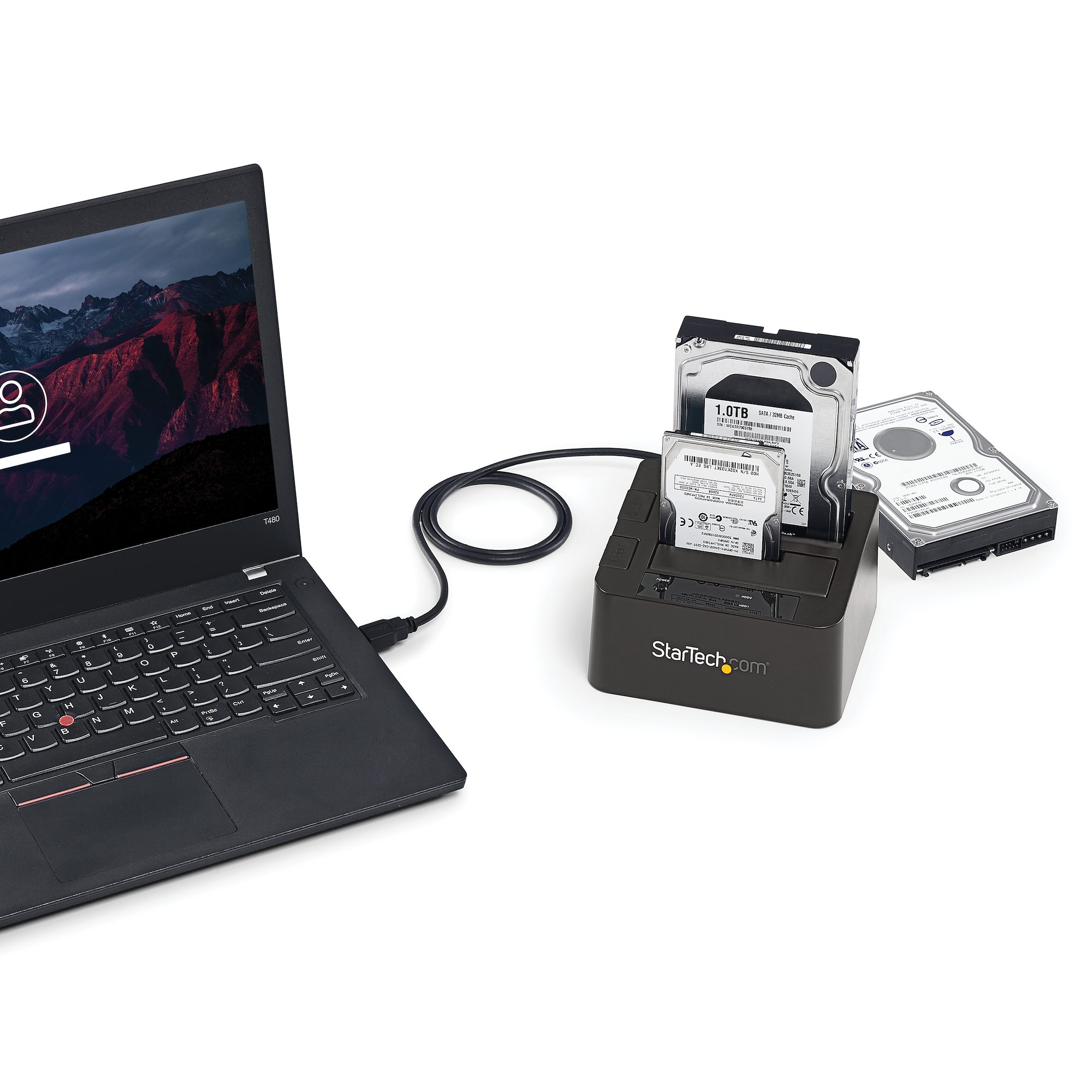 STARTECH.COM USB 3.1 (10 Gbit/s) Dual-bay Festplatten Dockingstation für 2,5 Zoll / 3,5 Zoll SATA SSD / HDD