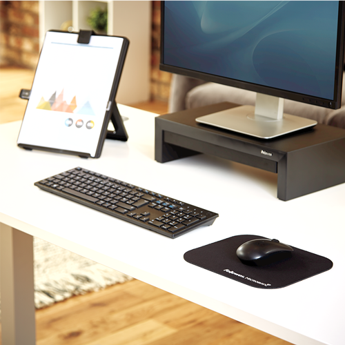 Fellowes Mauspad Microban 19,20x22,60cm Schwarz