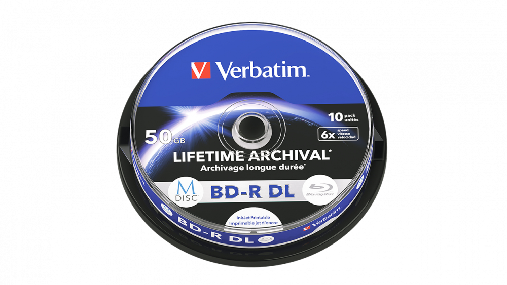 verbatim Blu-ray BD-R 50 GB bedruckbar, 10 St.
