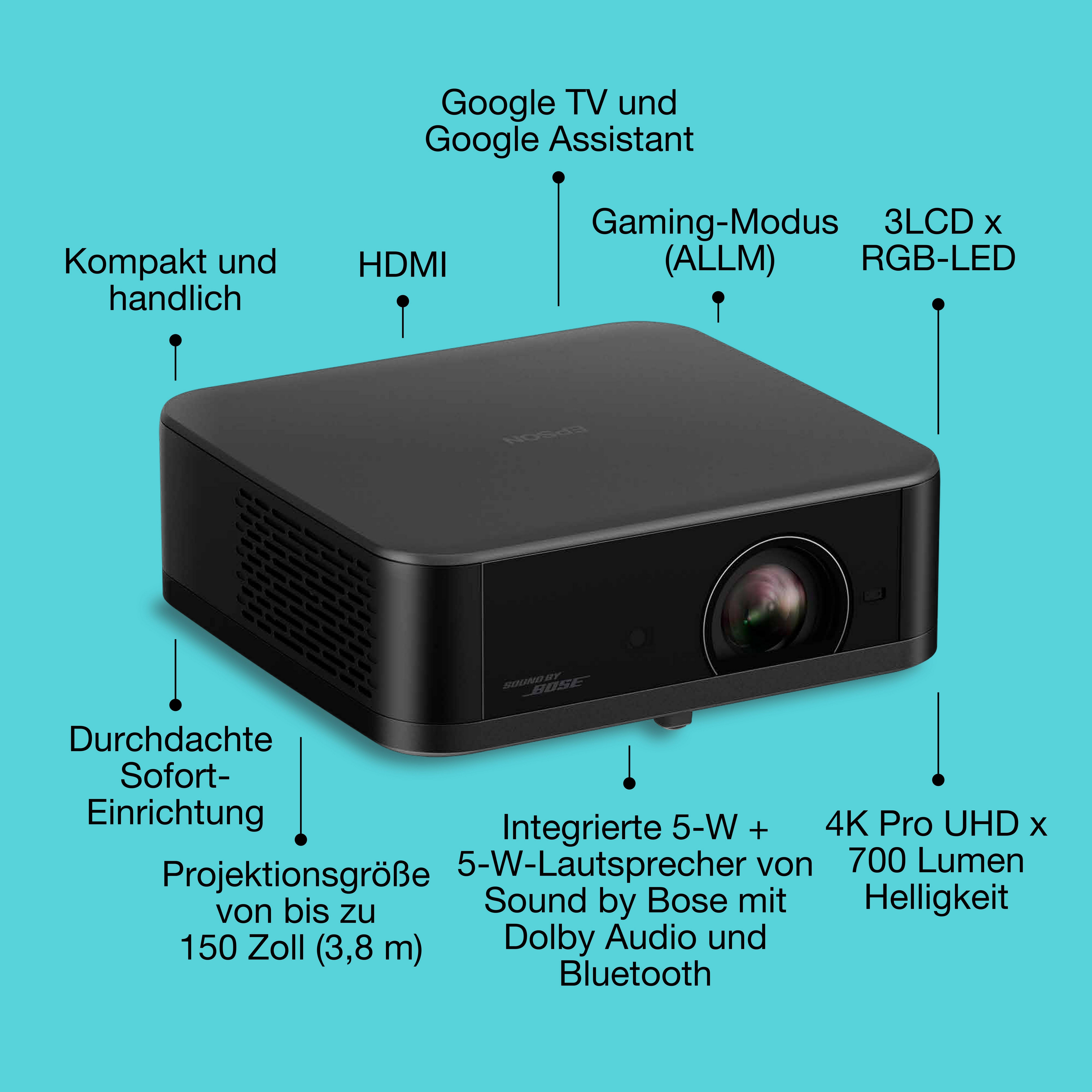 Epson EF- 62 B 2025 Beamer , 4K , Pro UHD