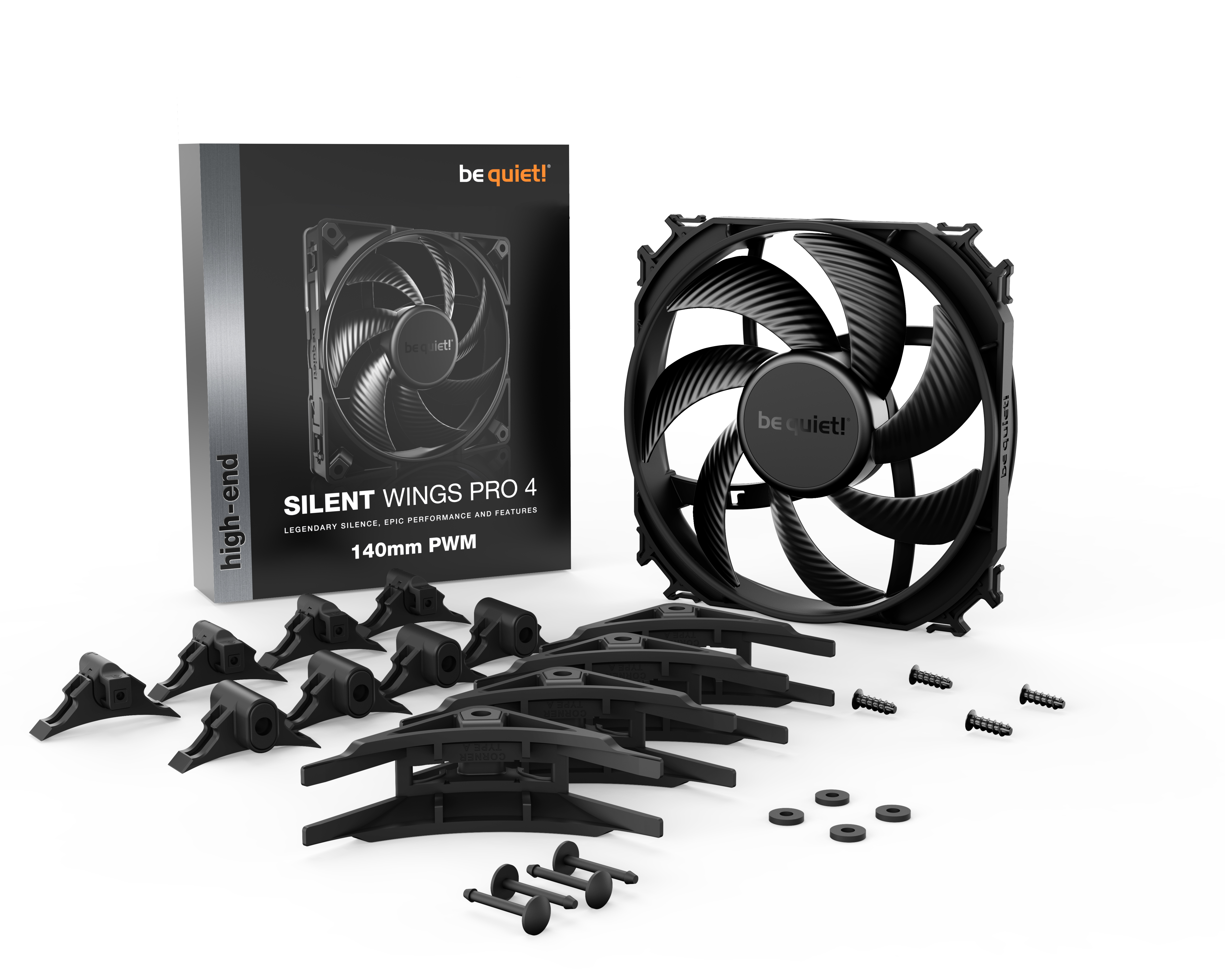be quiet! Lüfter 140*140*25 SilentWings Pro 4