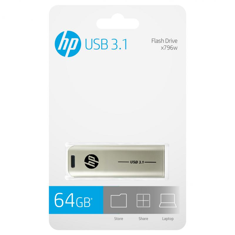 HP USB-Stick x796w metallic 64 GB, 1 St.