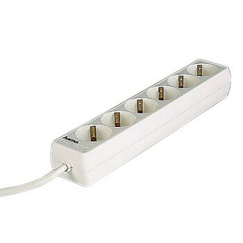 hama 6-fach Steckdosenleiste 1,4 m weiß