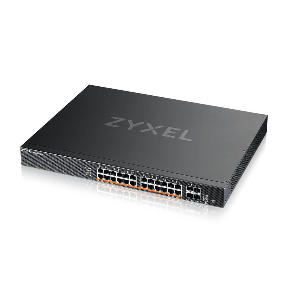 ZYXEL XMG2230-28HP 28-Port Layer 3 Access Switch PoE++ AC 700W DC 1440W 24 x 2.5G MultiGig 4 x 10G SFP+ Uplink inkl. 1 Jahr