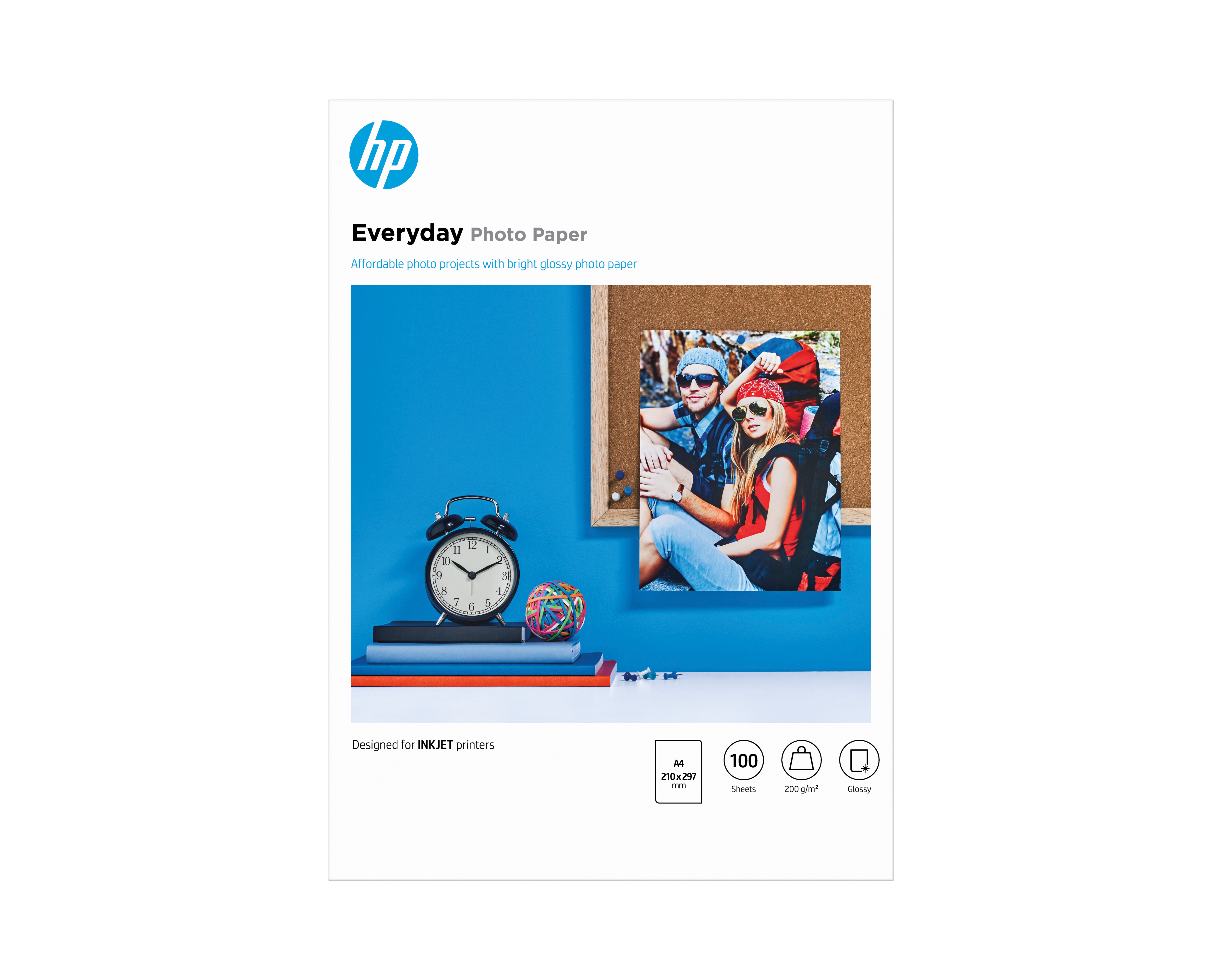 HP original Q2510A Semi-glossy photo paper Ink cartridge 200g/m2 A4 100 sheets 1-pack