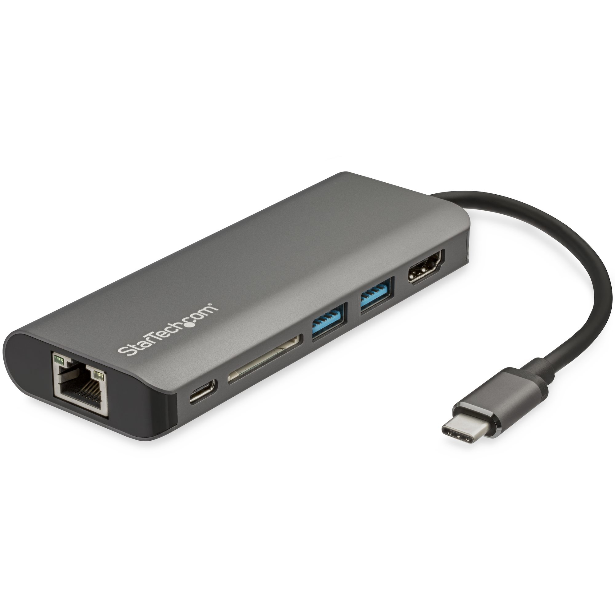 STARTECH.COM USB C Multiport Adapter with HDMI - 4K - Mac / Windows - SD - 2x USB-A - 1x USB-C - 60W PD 3.0 - USB C to USB 3.0 Hub