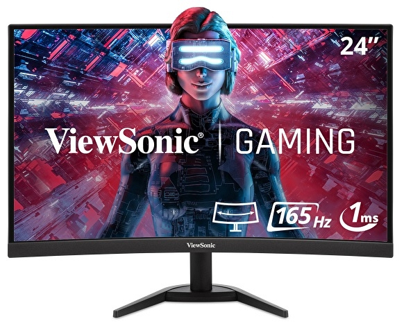 ViewSonic VX2418C Curved Monitor 60,0 cm (24,0 Zoll) schwarz