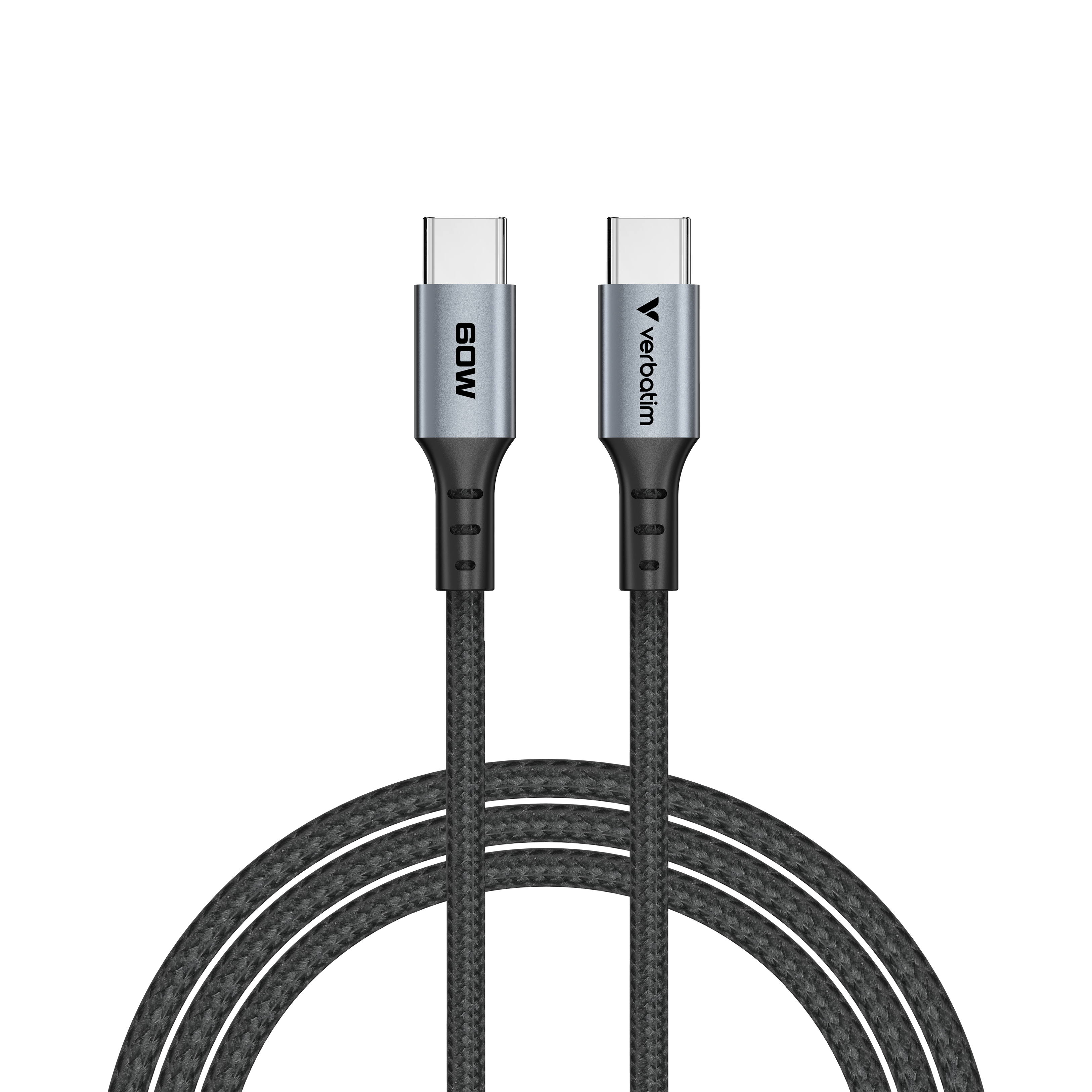 verbatim Sync & Charge Ladekabel schwarz, Kabellänge: 1,2 m, 60 W