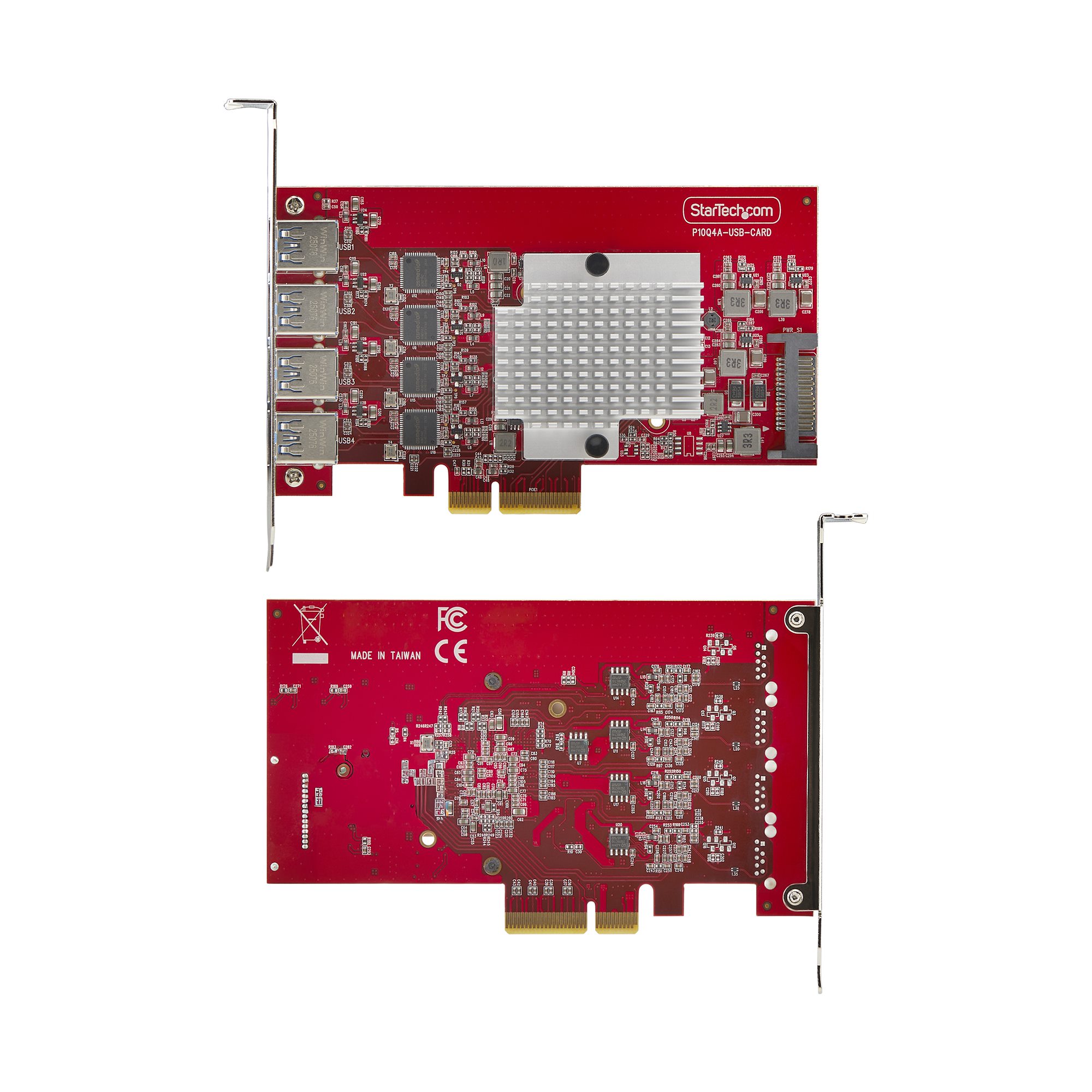 4-PORT USB-A 10GBPS PCIE CARD .
