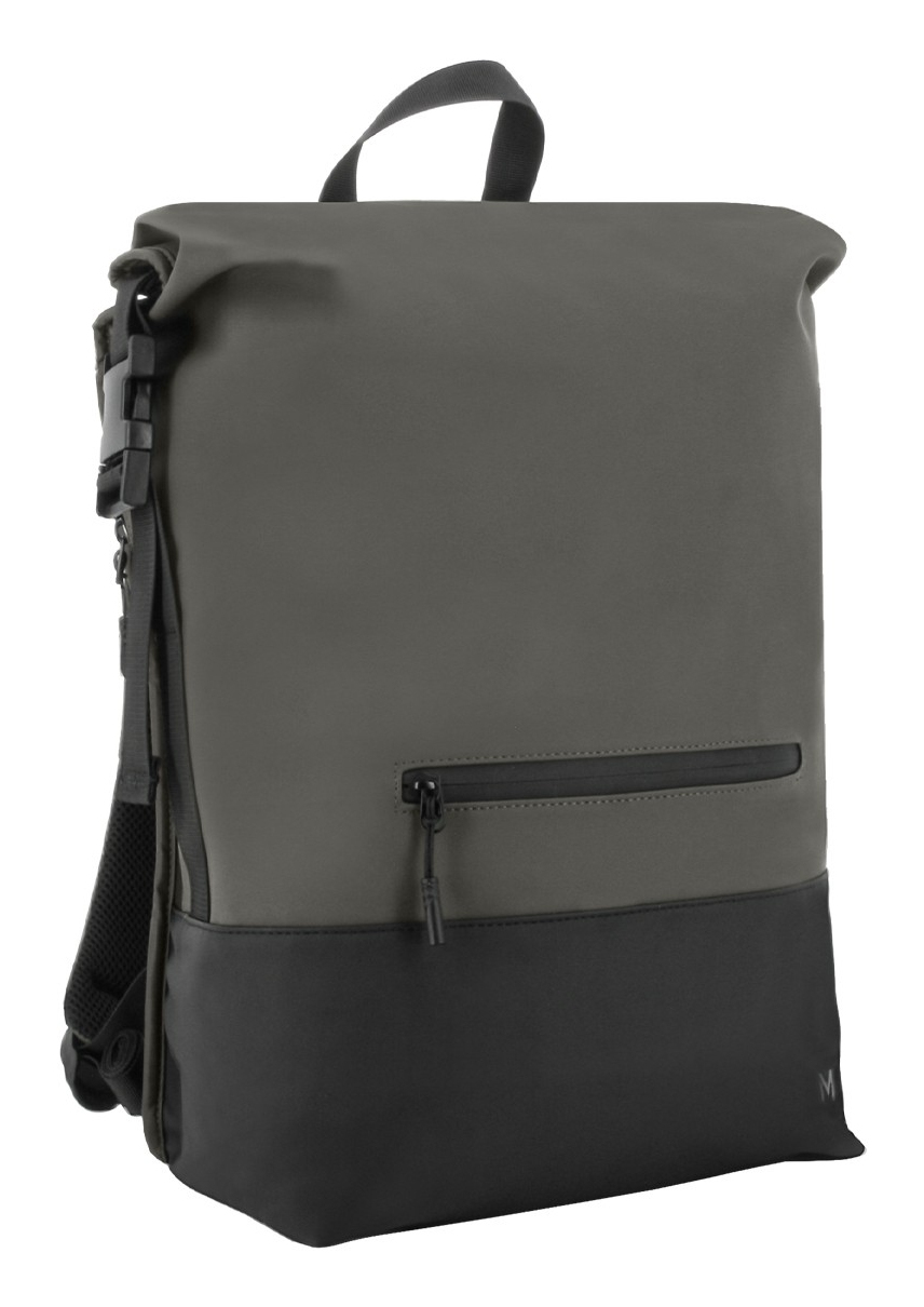 TWO-TONE ROLLTOP BACKPACK 14-16 GREY/BLACK 25L