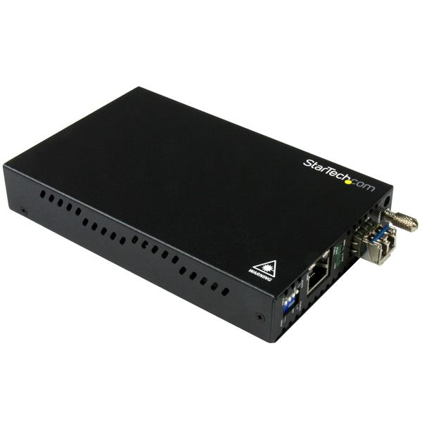 StarTech.com Gigabit Ethernet Medienkonverter Kupfer auf LWL SM LC 20 Km