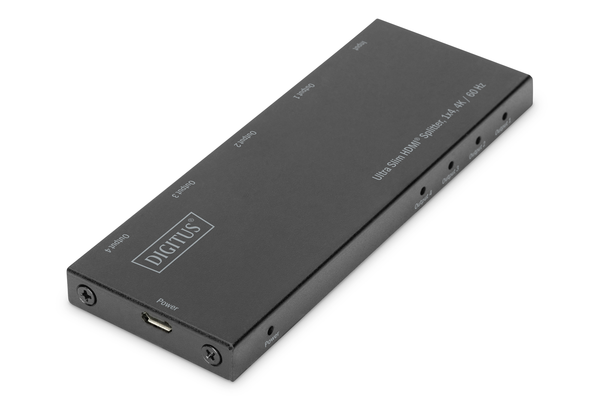 DIGITUS Ultra Slim HDMI Splitter, 1x4, 4K / 60 Hz