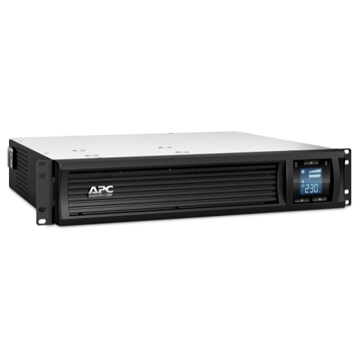 APC Smart-UPS C 2000VA 2U UPS rack-mountable AC 230V 1300Watt 2000VA USB output connectors 6 2U Black