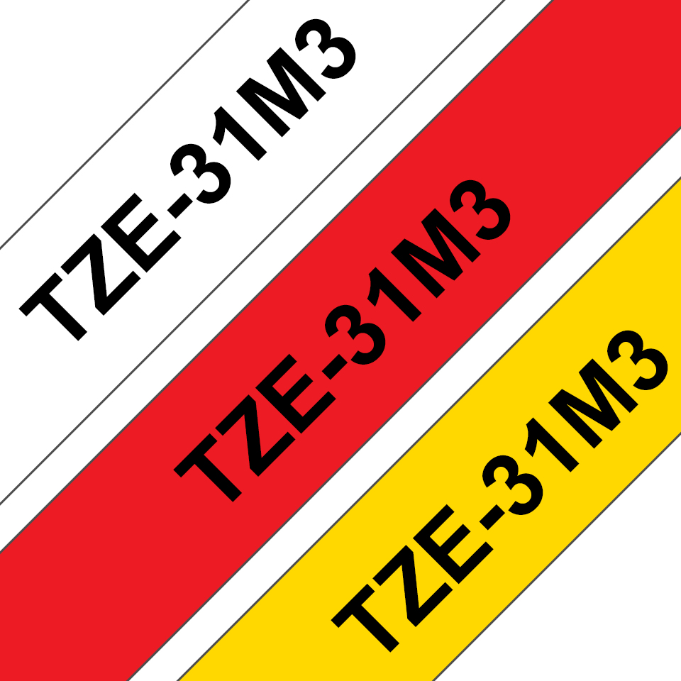 TZE-31M3 12MM 8M 3-PACK WITH TZE-231/431/631