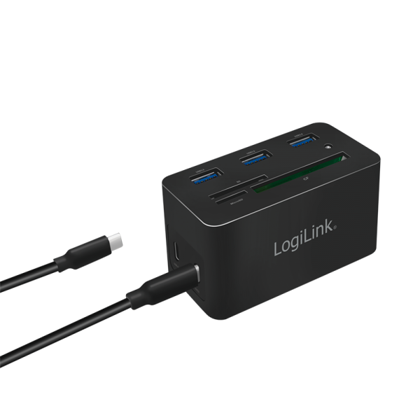 Logilink Dockingstation USB 3.2 (G1) HDMI,10-Port,PD4,schw.