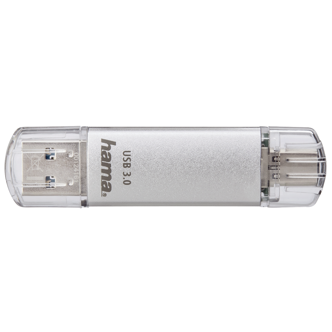 hama USB-Stick C-Laeta silber 128 GB, 1 St.