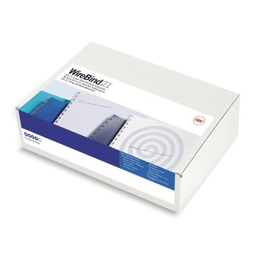 GBC Drahtbinderücken silber für 70 Blatt, 100 St.