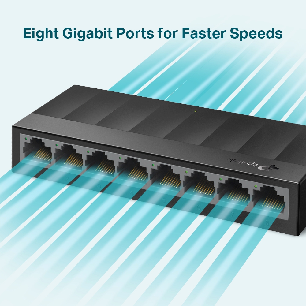 LITEWAVE 8-P. GB DESKTOP SWITCH .