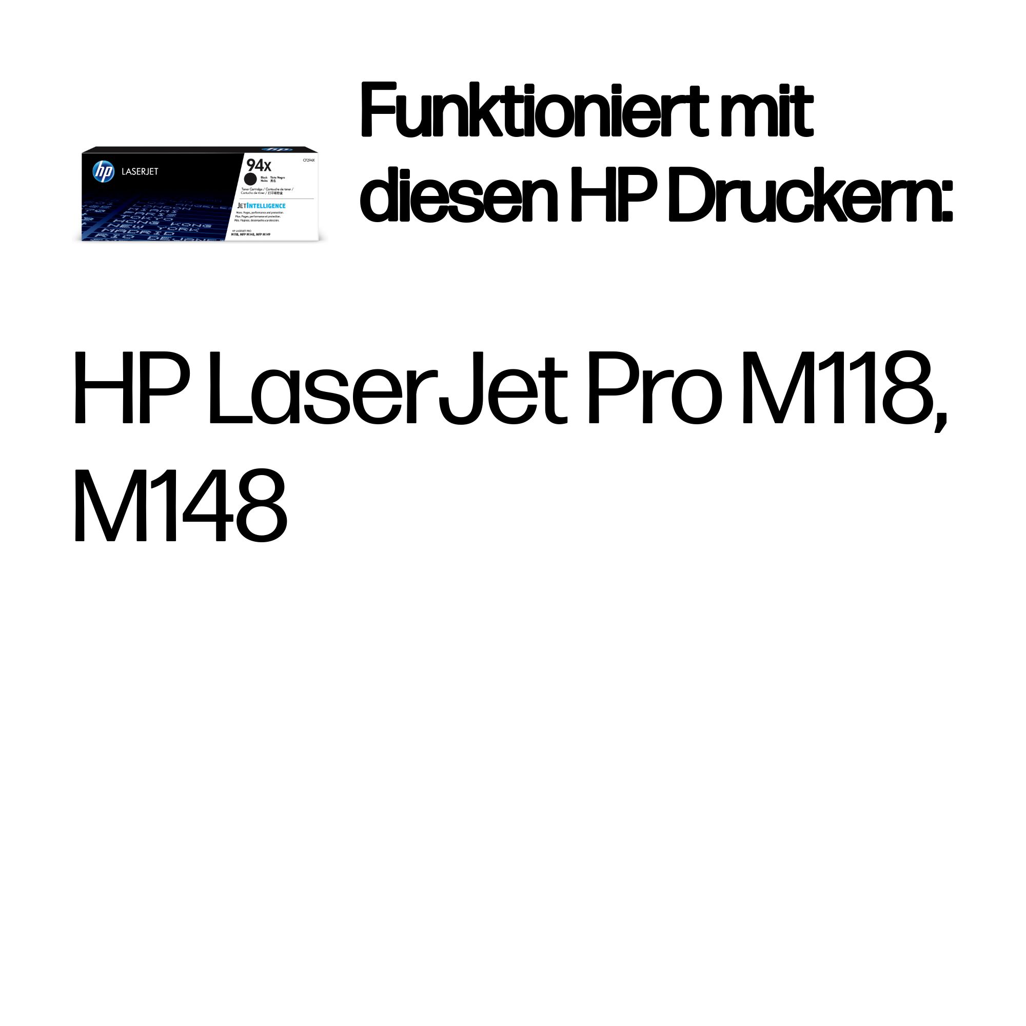 HP 94X (CF294X) schwarz Tonerkartusche
