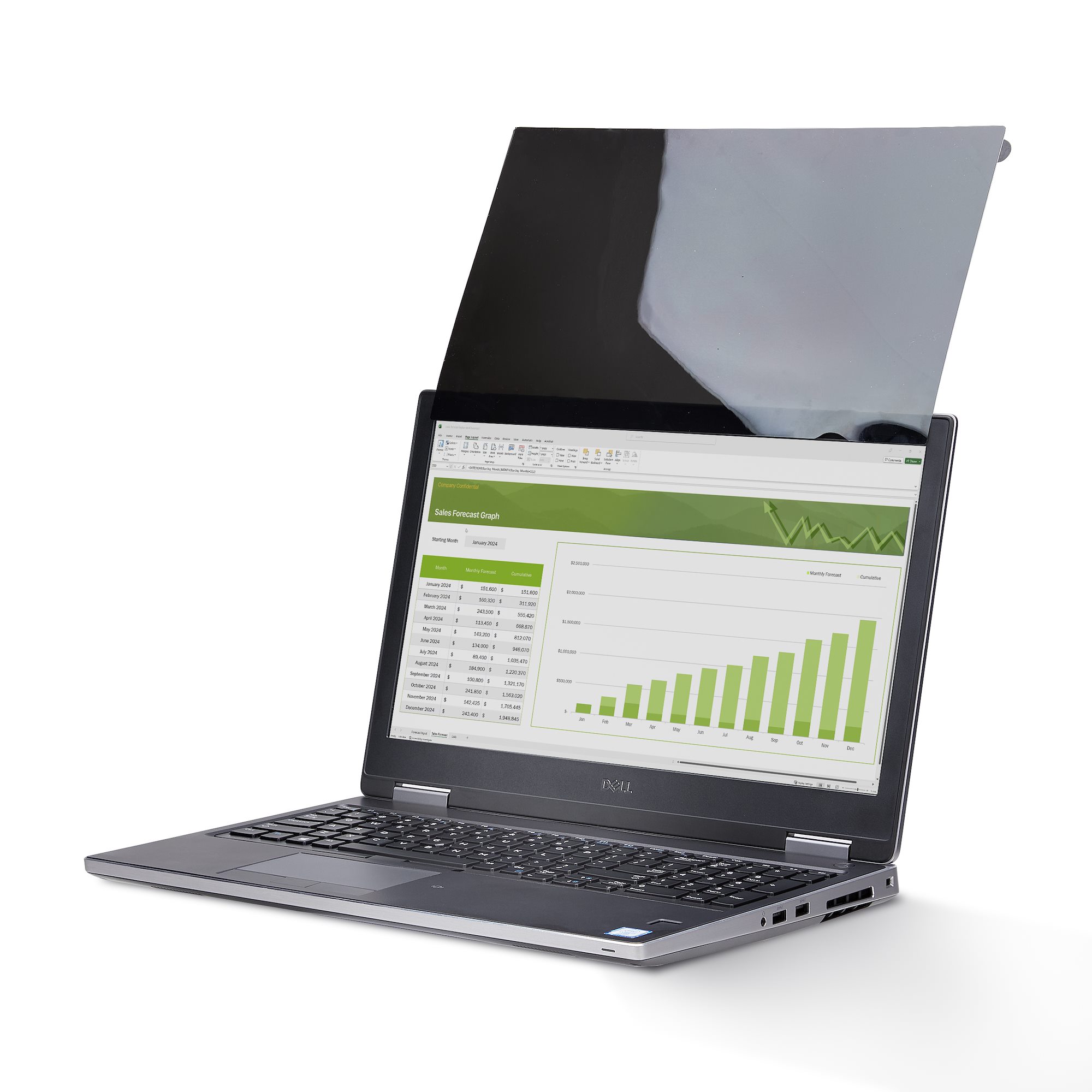 STARTECH.COM 40,64cm 16Zoll 16:10 Touch Blickschutzfilter Laptop Sichtschutzfilter Anti-Glare Blaulichtfilter Flip-Over Blickschutz