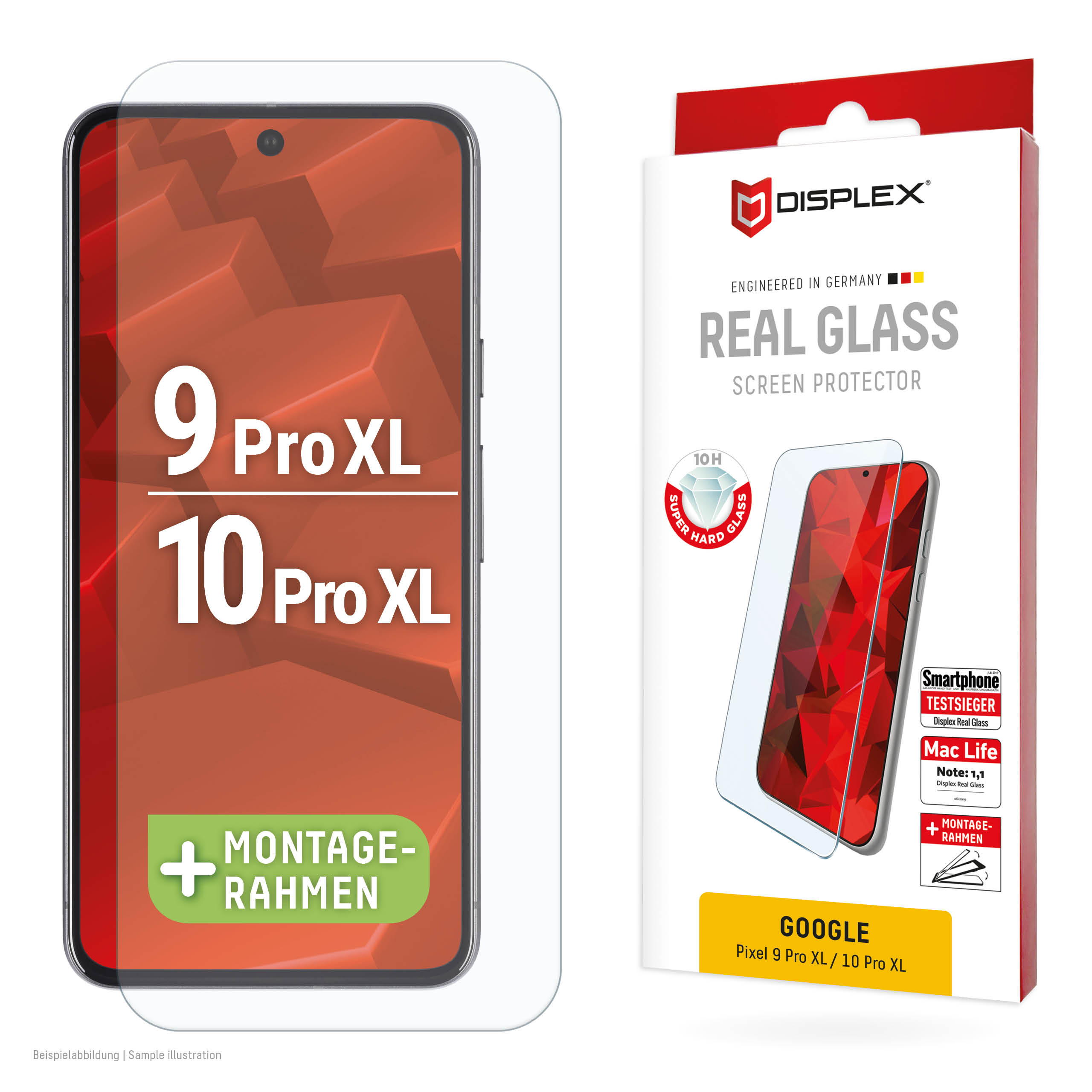 DISPLEX Schutzglas für Google Pixel 9 Pro XL, Pixel 10 Pro XL