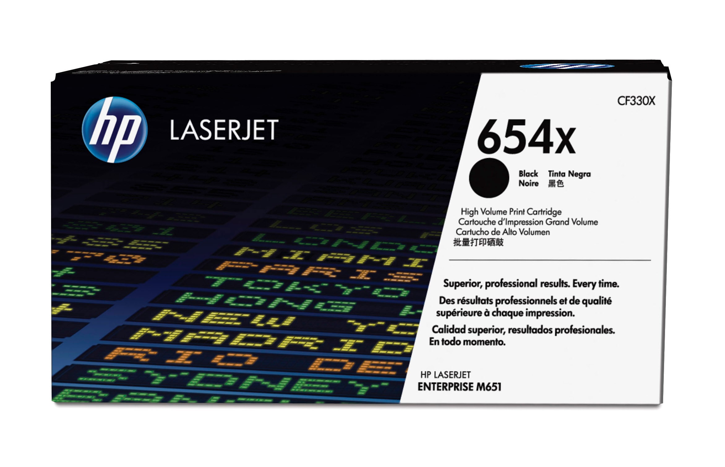 HP 654X (CF330X) schwarz Tonerkartusche