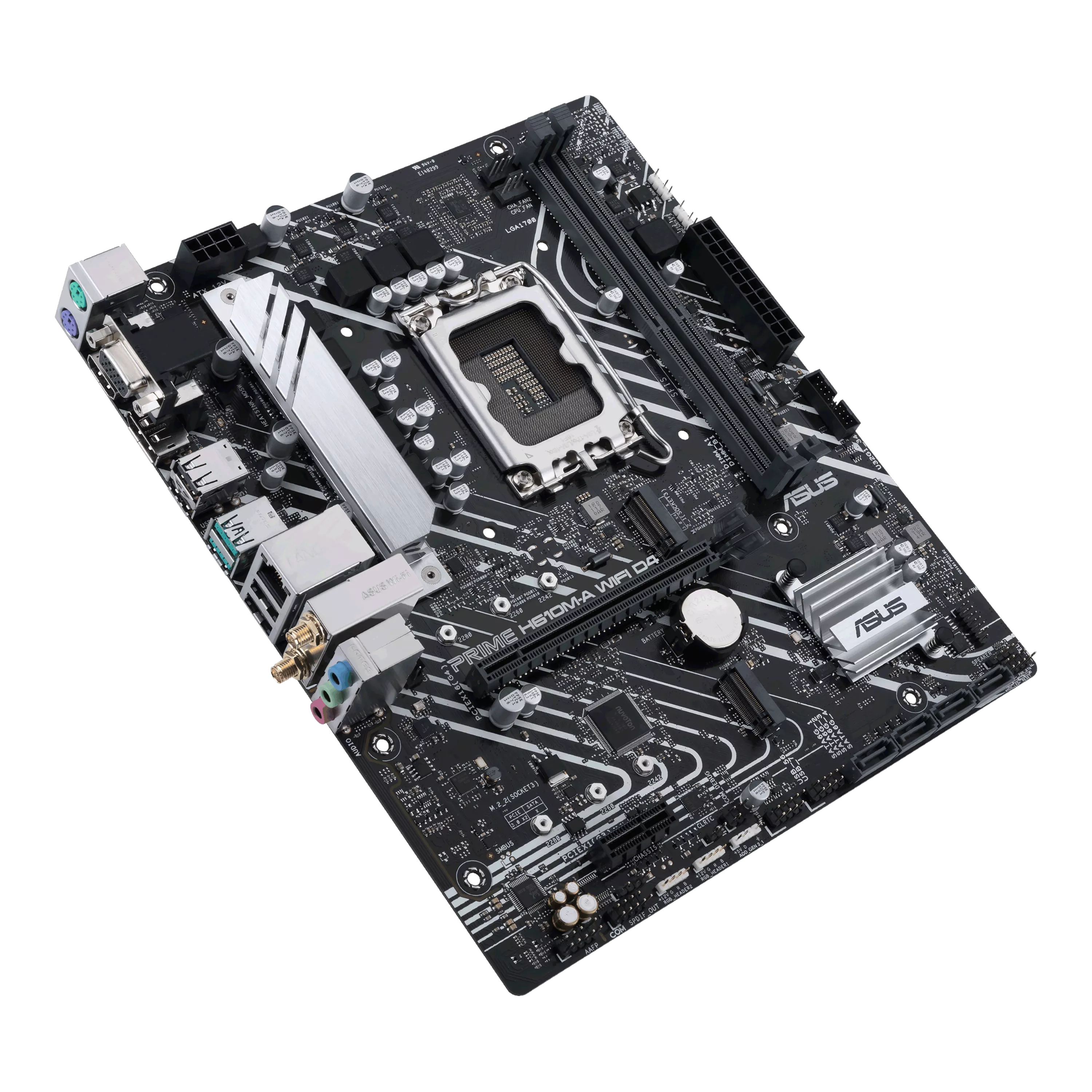 ASUS PRIME H610M-A WIFI D4 Intel H610 LGA 1700 2DDR4 1xPCIe 4.0 x16 2xM.2 4xSATA 6Gb/s 4xUSB 3.2 microATX MB