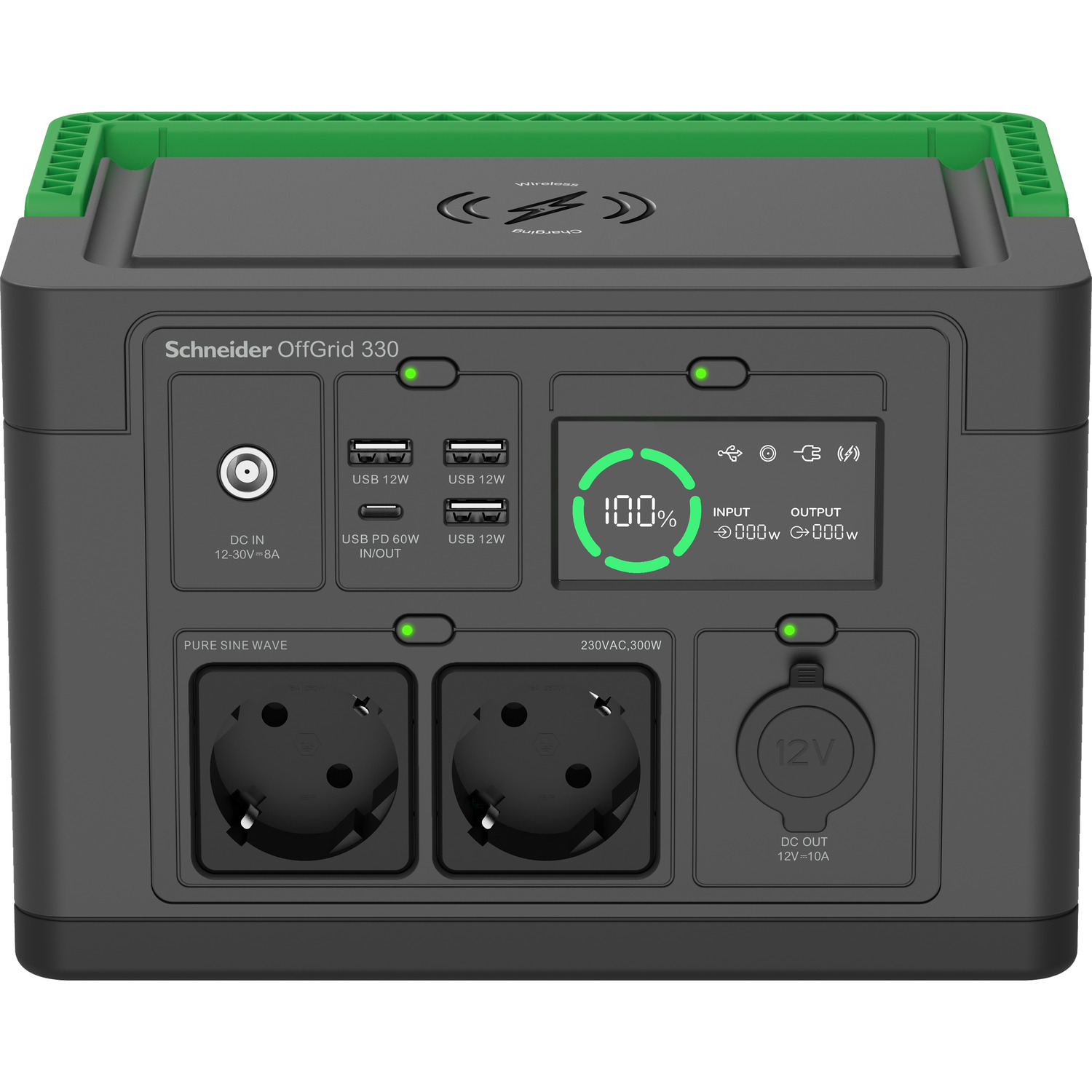 APC Schneider OffGrid Portable Power Station 330 332Wh Lithium-ion 2 Schuko Sinewave