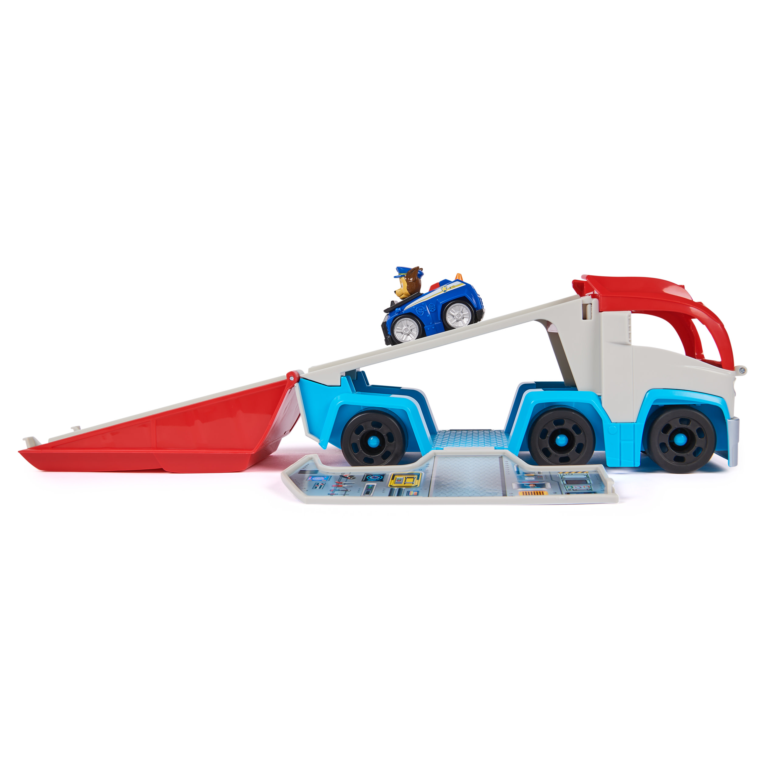 Paw Patrol - Pup Squad Patroller mit Chase-Spielzeugauto, Spielfahrzeug