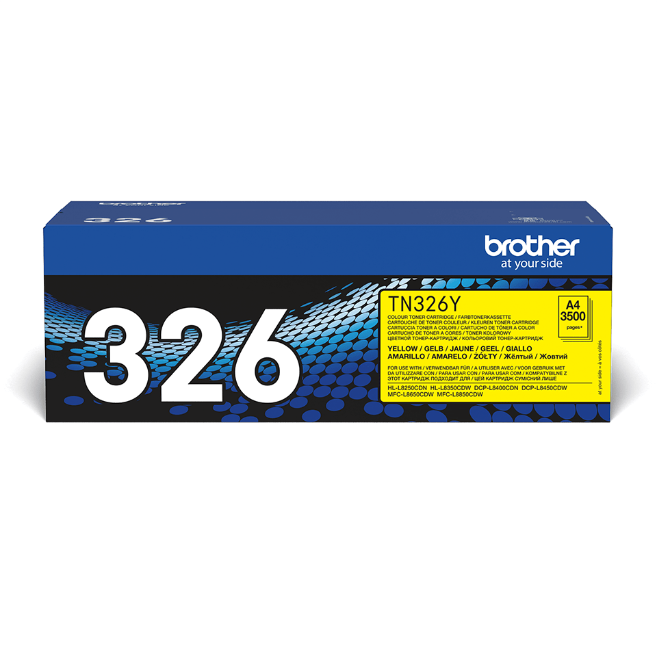 TN-326Y TONER CARTRIDGE YELLOW F/ HL-L8250CDN 3500PGS