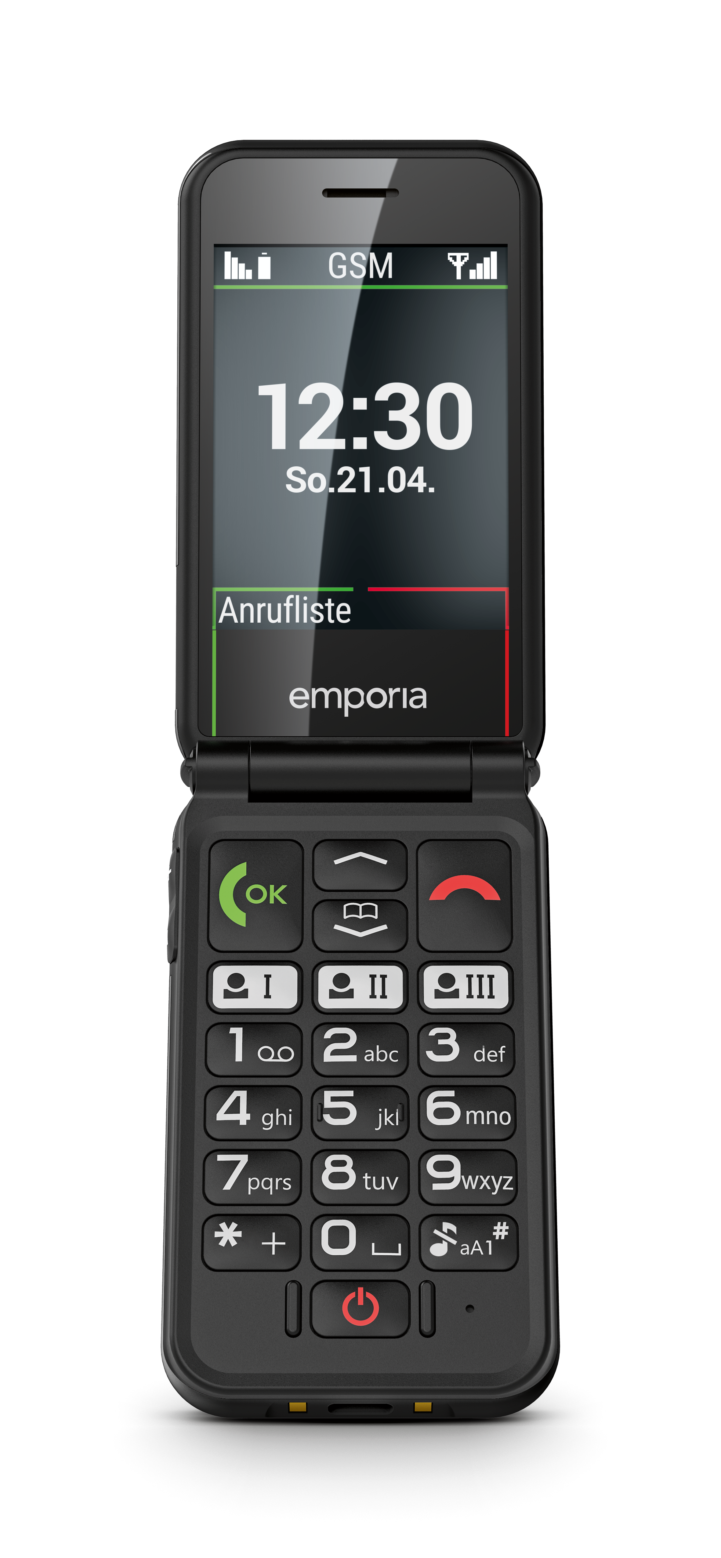 Emporia emporiaSIMPLICITYglam (V227), 2G, (V3), Großtastenklapphandy, black