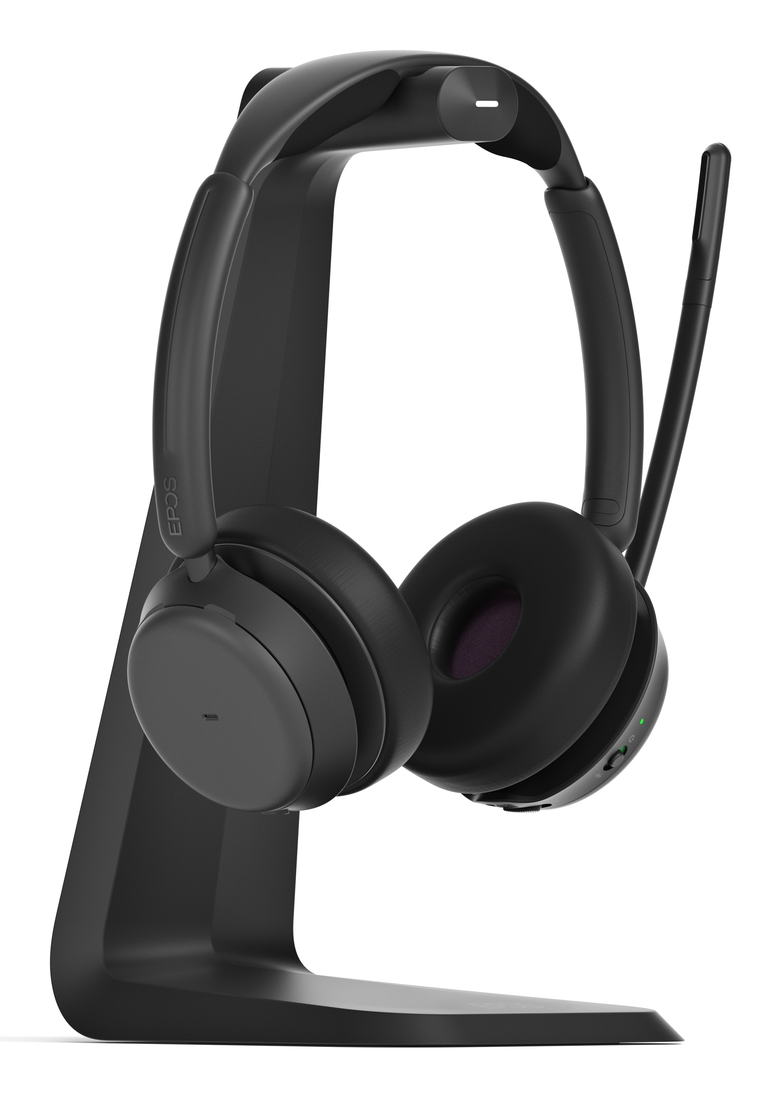 EPOS IMPACT 1061 ANC Stereo Bluetooth Headset mit Active Noice Cancelling ANC inkl. USB-A Dongle Tasche kontaktlose Ladestation