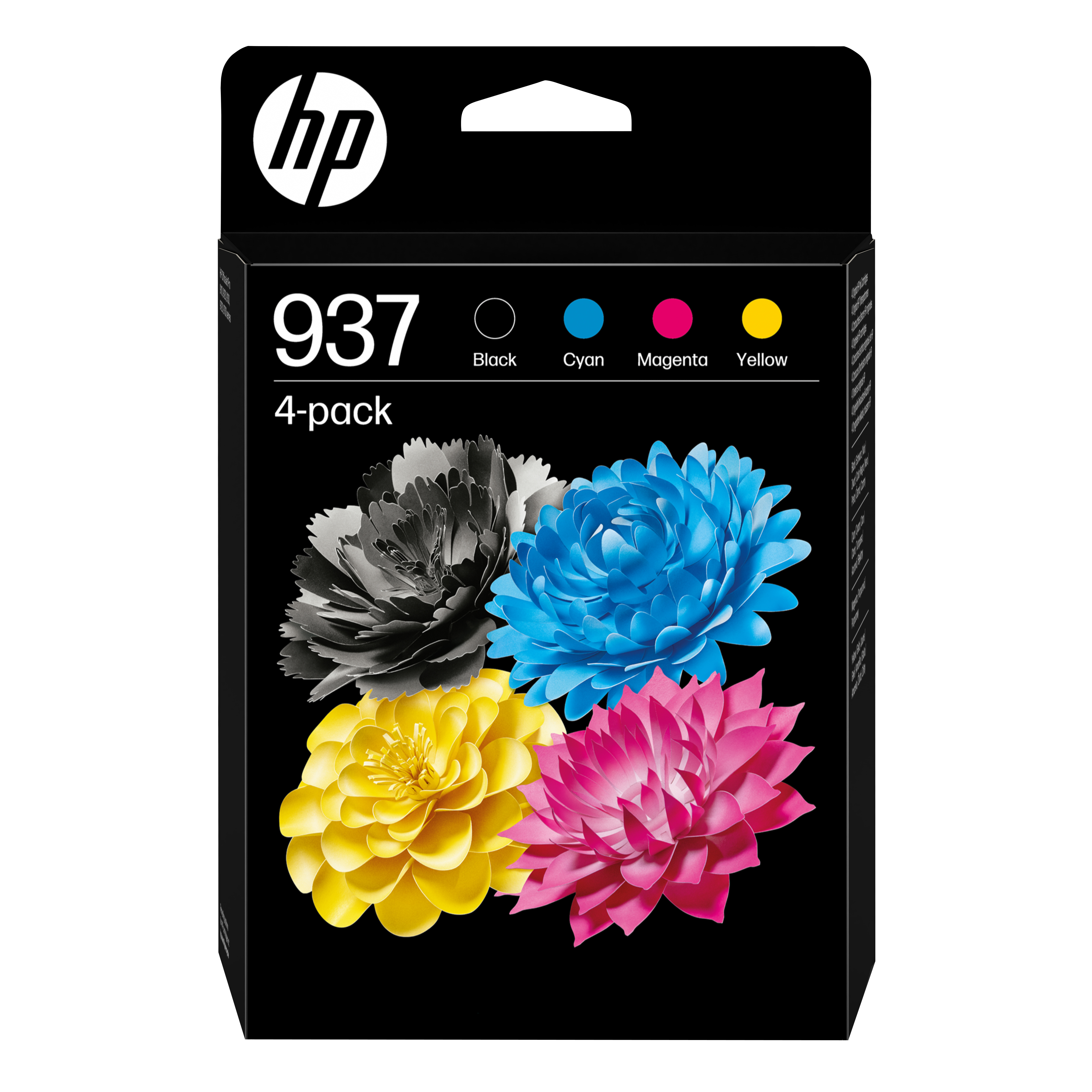 HP 937(6C400NE) schwarz, cyan, magenta, gelb Druckerpatronen, 4er-Set