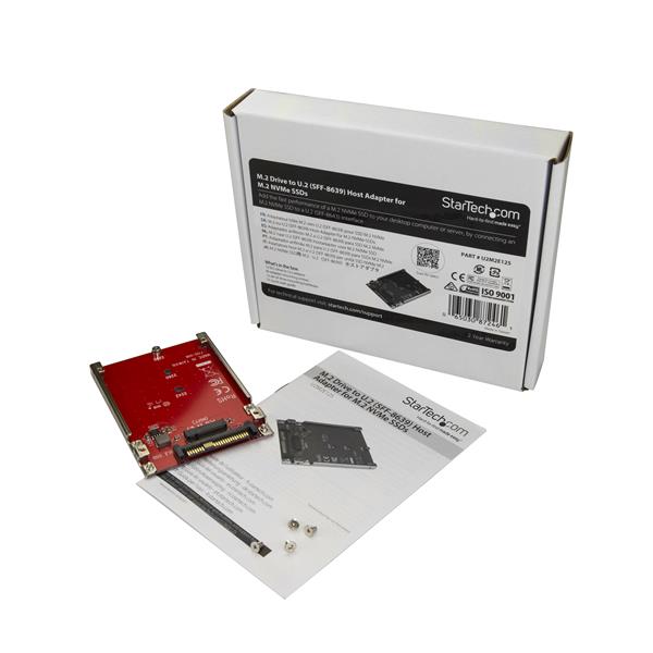 StarTech.com M.2 zu U.2 Adapter PCI-e NVMe Rot