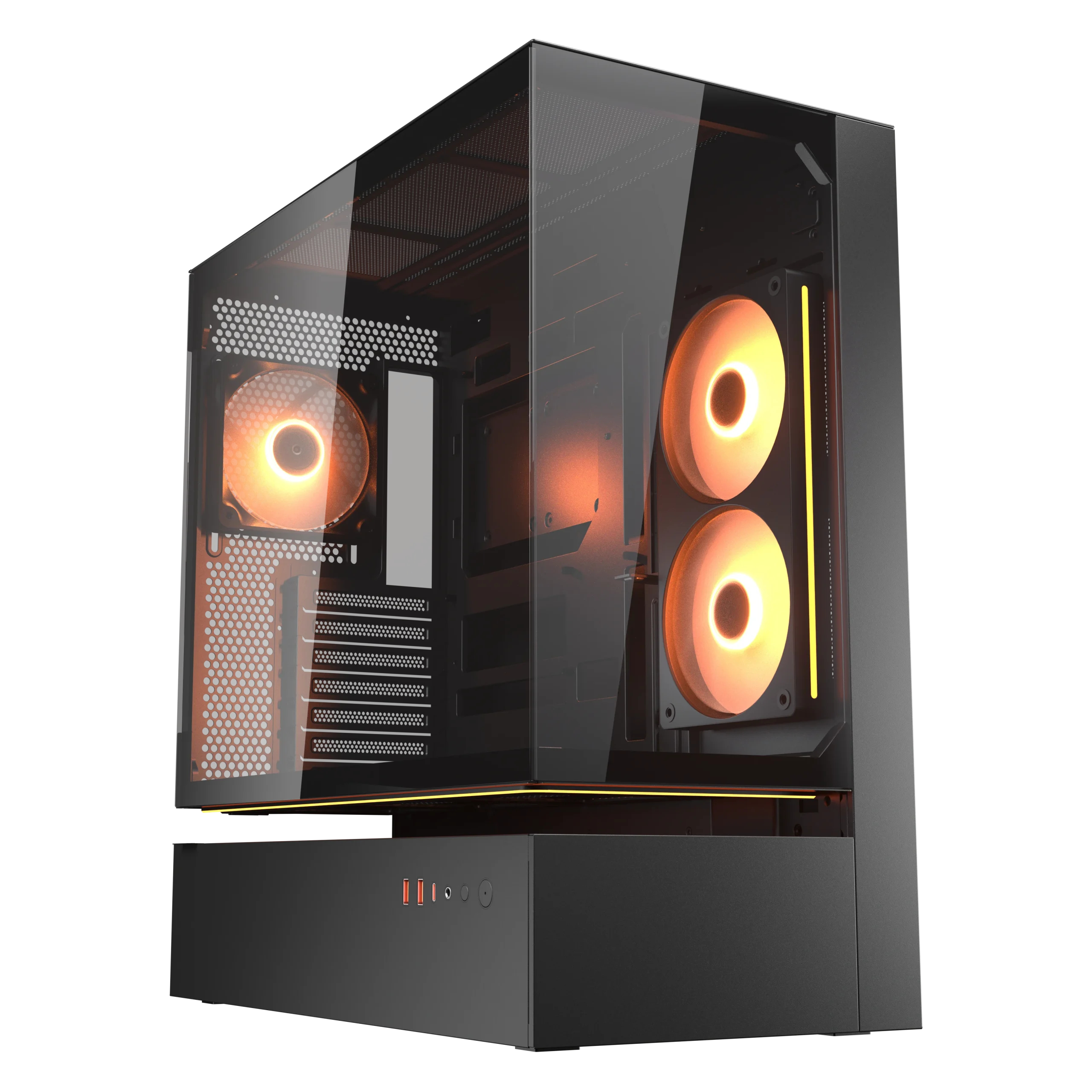 COUGAR Gehäuse Midi-Tower CFV235, ARGB, Glas, Schwarz
