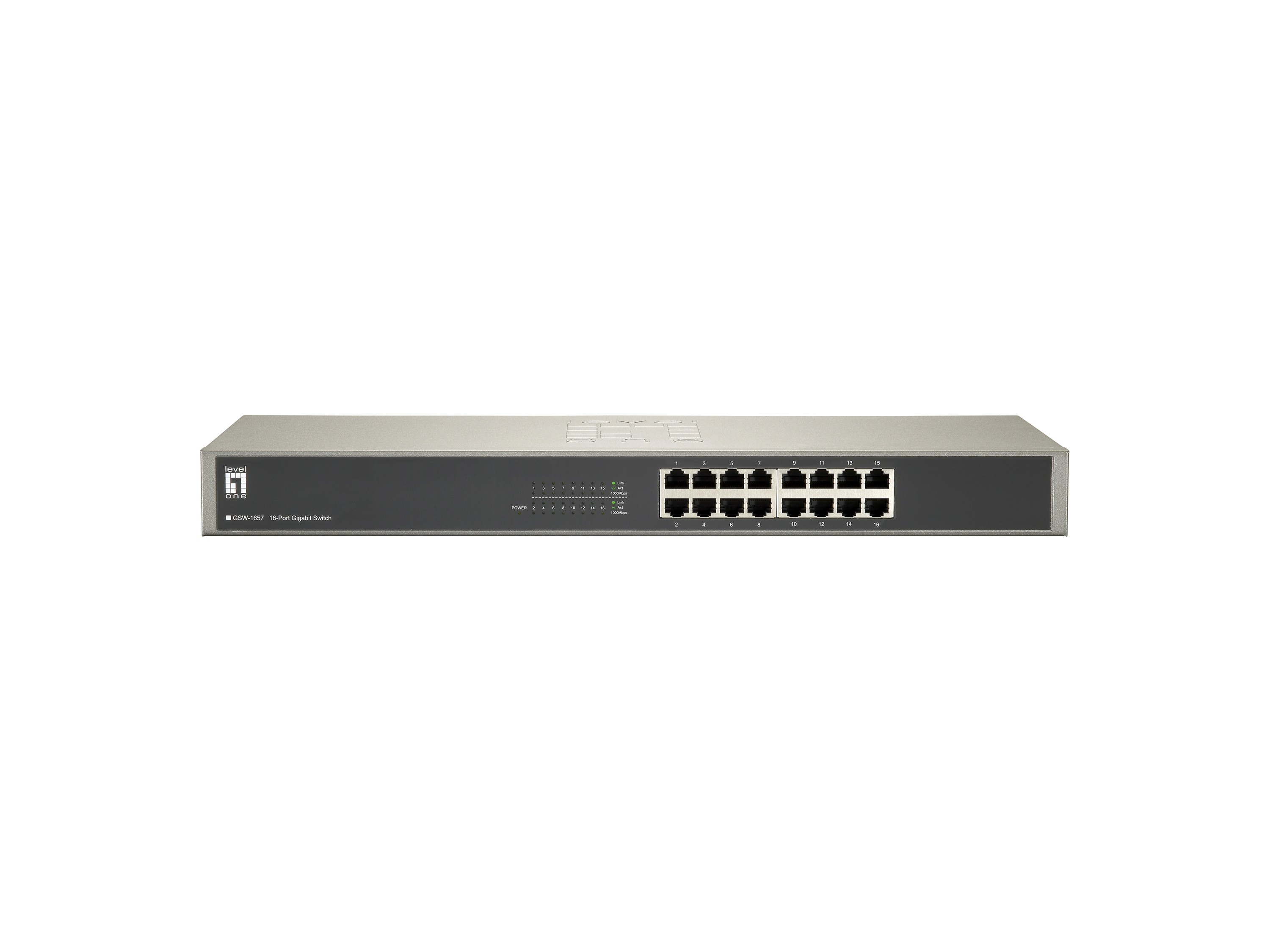 LevelOne Switch 16xGE 19 unmanaged Metall