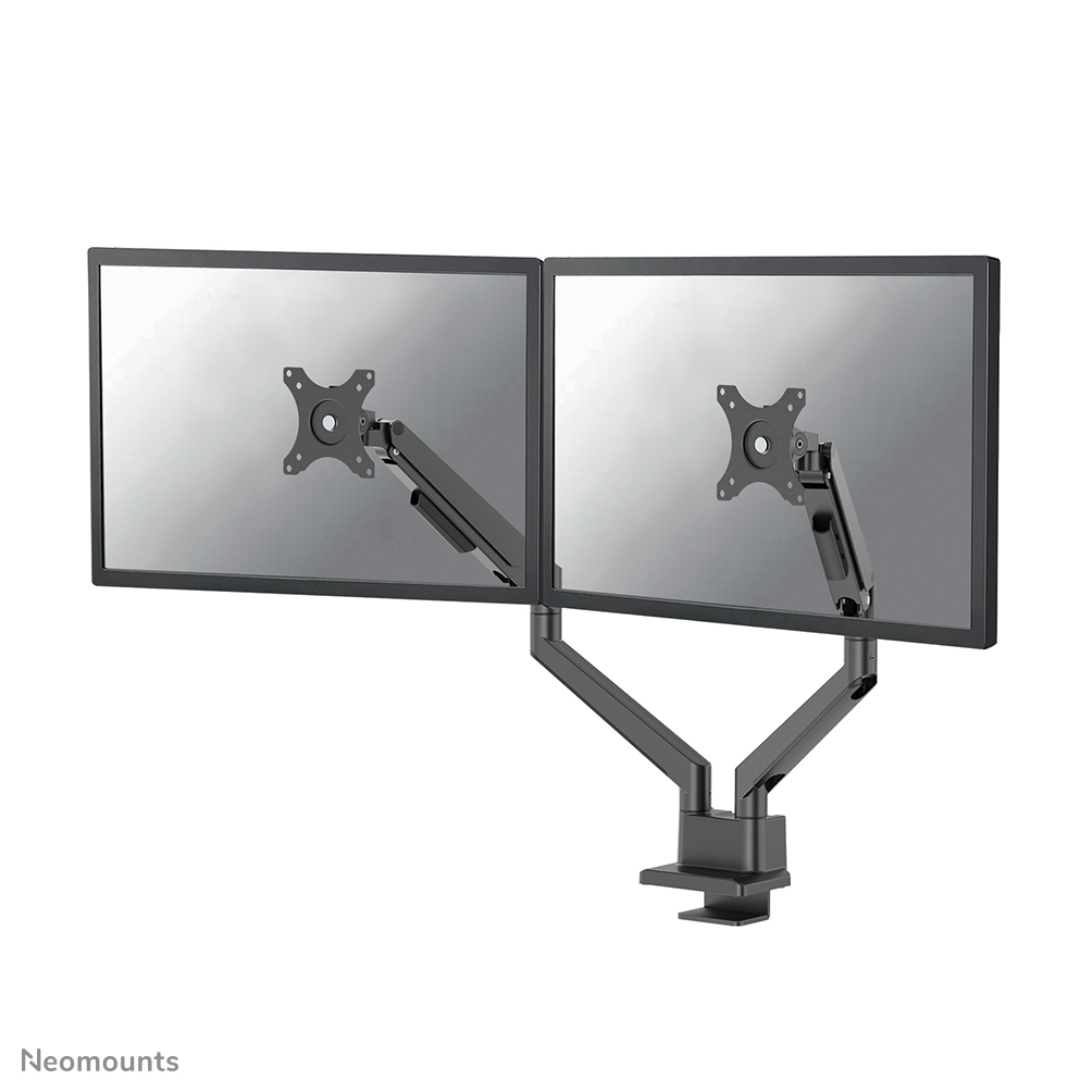 NEOMOUNTS Next Slim Desk Mount double display topfix clamp/grommet black